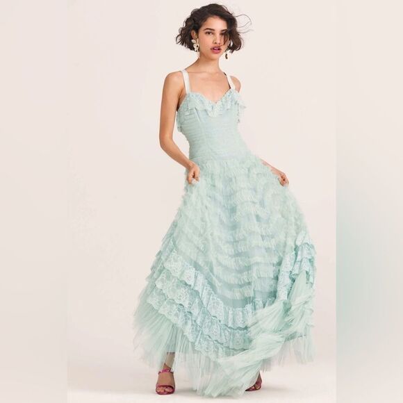 LOVESHACKFANCY Sharelle Gown   - Picture 5 of 14